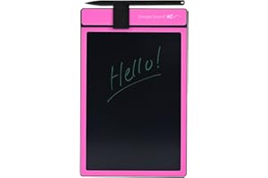 Boogie Board Basics Reusable Writing Pad-Includes 8.5 in LCD Writing Tablet, Instant Erase, Stylus Pen, Black (Pink)