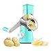 Round Drum Mandoline Slicer Rotary Cheese Grater Manual Vegetable Slicer Veggie Potato Shredder Nut Chopper