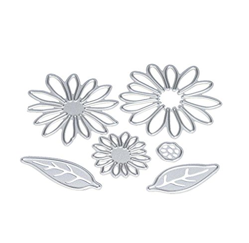 DIY Scrapbooking Tools,Singleluci Metal Flower Cutting Dies Stencils (H)