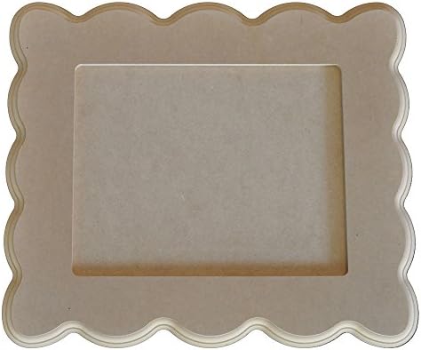 4x6 Unpainted MDF Whimsical Picture Frame - Playful Style