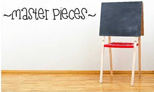 Decor Vinyl Store Master Pieces - Classroom Wall Decal - Sticker - 12" Wide x 18" high - Black or White