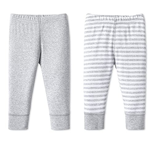 Lamaze Baby Boys' Super Combed Natural Cotton Pull on Jogger Pants, 2 Pack
