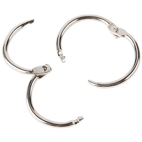 image for ACCO Brands ACCO Loose Leaf Binder Rings, 1 inch Capacity, Silver, 2 B