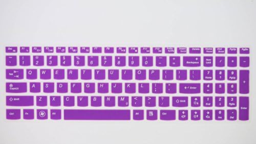 HYAIT 1Pcs Colorful Silicone Keyboard Protector Skin Cover for LENOVO IdeaPadY580,Y570/D,Y510/P,Z580,Z560,V570,U510,S500,U510,S510P,G585,G700,B580,B5400 SEMI-PURPLE
