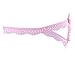 Jubileens Women's Sexy Panties Briefs Lace Knickers Lingerie Underwear (Pink)