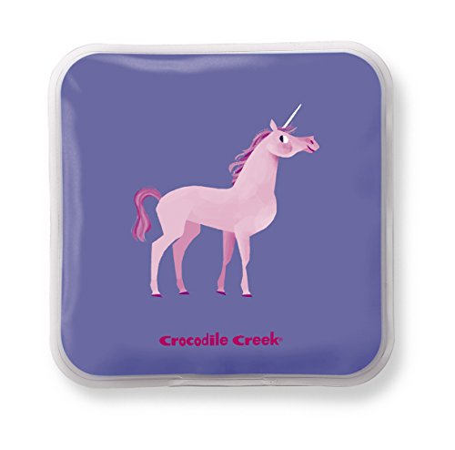 Crocodile Creek Girls Eco Reusable Unicorn Ice Packs for Lunch Boxes (Set of 2), Purple, 5