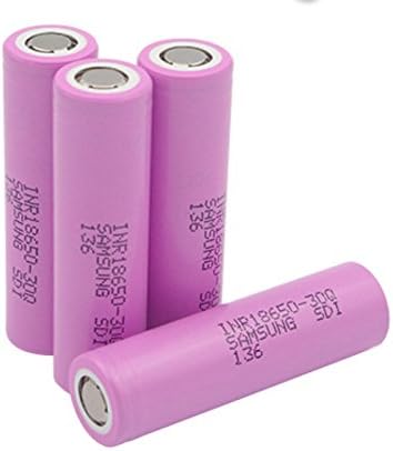 Authentic 4-Pack 3000mAh High Drain IMR Samsung 3.6V 18650 Rechargeable Lithium Ion Battery INR18650 30Q Max 20A Current Load VS Samsung 25R LG HE4 HE2