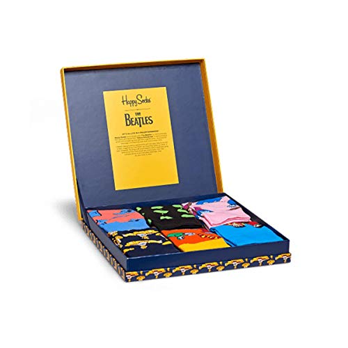 Happy Socks The Beatles Collector Box Set Blue,Green,Orange,Purple,Red,Yellow,36-40 EU Size/9-11 US Size - Thumbnail 2