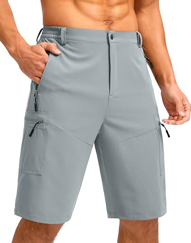 Pudolla Men's 11" Hiking Cargo Shorts