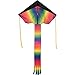 Zcutt Kites & Spinners Multicolor Striped High-Flying Delta Kite, Durable Polyester Fabric, Easy Flyer - Incudes 100-foot String and Handle