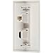 BUYER'S POINT HDMI & Ethernet Wall Plate | UL Listed HMDI 2.0 & Cat6 Ethernet RJ45 Port w/Single Gang Mounting Bracket, Perfect for Smart HDTVs and Network Devices (White) — 1 Pack