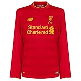 New Balance Liverpool FC 2016/17 Long Sleeve Home Jersey - Adult - Red - Large