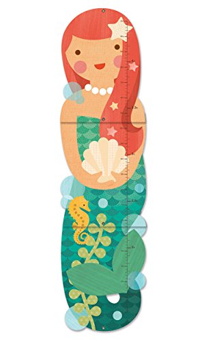 Petit Collage Folding Growth Chart, Little Miss Mermaid