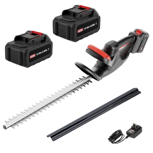 MZK 20V Akku-Heckenschere, 54 cm Schnittlänge, Heckenschneider und Strauchschere, Leicht & Kompakt (inkl. Akku und Ladegerät)