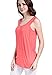 SUIEK Maternity Nursing Shirt Breastfeeding Tank Tops (Medium, Coral)