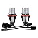 phgiveu 6W 6000K LED Marker Angel Eye Halo Rings Headlight Bulb, Set of 2