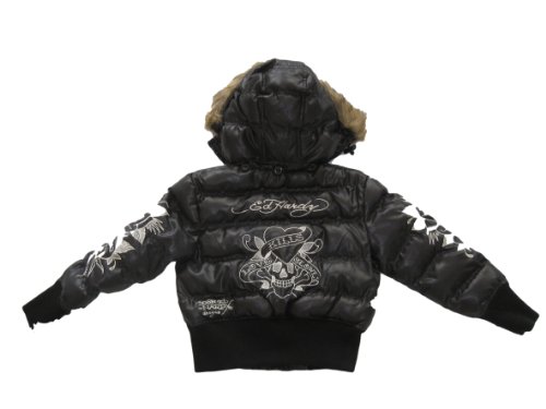Kills Slowly Emb Faux Fur Hooded Jacket 
