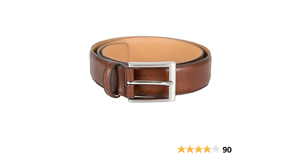 Italian Leather Full Grain Belt Brown 