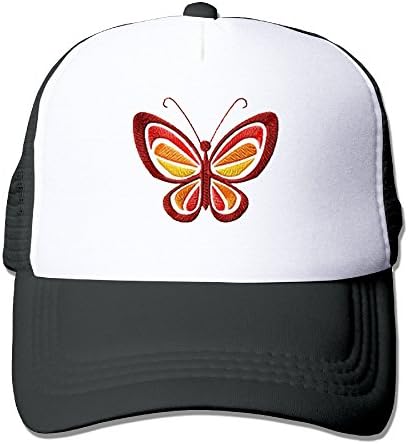 Butterfly &amp; Flowers Embroidered Fashion Unisex Trucker Hats,Adjustable Baseball Cap Hats Hot Sale!