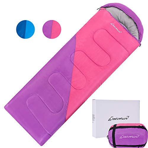 Clostnature Sleeping Bag - Lightweight Waterproof Camping Sleeping Bag for Adults, Kids, Women, Men's Hiking, Outdoors, Mountaineering - Compression Sack Included