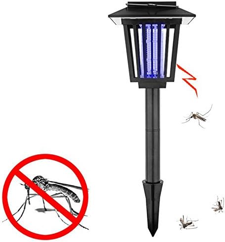 Yaojiaju Outdoor Solar Mosquito Killer Lamp 3 LED Hanger Anti Mosquito Light Fly Insect Repellent Pest Repeller Reject Control Lamp Lawn