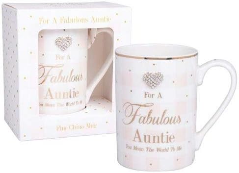 LEONARDO Lesser Pavey Mad Dots For A Fabulous Auntie Gift Mug #LP33865, White - Image 3
