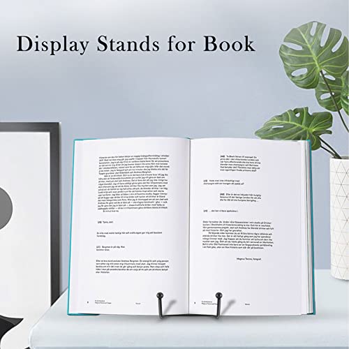 Plate Stands for Display Plate Holder 6 Inch 3 Pack Easel Display Stands Book Stand Metal Display Holders for Collectibles Frame Pictures Decorative Plaque Photo Platter Artworks Tablets, Matte Black