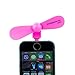 Smartphone-fan Pink Mini Lightning 8-Pin Portable Smartphone USB Fan for Apple Devices iPhone X, XS, XR, 8, 8+, 7, 7+, 6, 6s, 6+