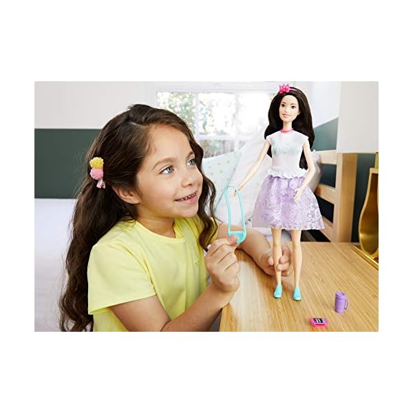 Barbie GML71 Prinzessinnen Abenteuer Renee Puppe, Mädchen Spielzeug ab 3 Jahren – Bild 3