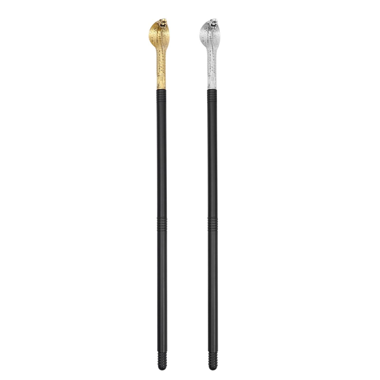 NUOBESTY Halloween Cane Prop, Snake Walking Cane Plastic Stick Wand Toys Three- section Scepter Costume Accessory for Halloween Party Decorations Supplies 2Pcs