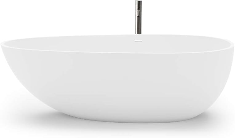 Baignoire Ilot En Solid Surface Eggy 170 Cm Amazon Fr Bricolage