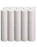 10-Pack Compatible with HF-360 Polypropylene Sediment Filter - Universal 10-inch 5-Micron Cartridge for Culligan HF-360 Whole House Sediment Filter Clear Housing by CFS