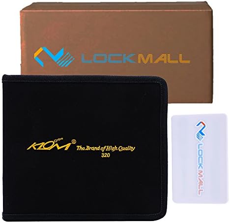 Lockmall KLOM 32 Piece Lock Pick Set and Lockmall Credit Card Style Lock Pick Set, Klom Lock Pick Tools Set Lock Opener Locksmith Tool, Locksmith Tools Lock Pick for Training Practice (Lockmall + KLOM, B)