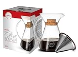 Osaka Pour Over Coffee Brewer - Borosilicate Glass