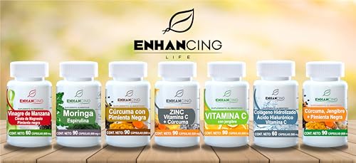 CÚRCUMA, JENGIBRE Y PIMIENTA NEGRA PARA MÁXIMA ABSORCIÓN | FORMULA PREMIUM| SOLO INGREDIENTES NATURALES (180 Cápsulas)