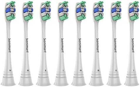 Sonimart Replacement Toothbrush Heads for Philips Sonicare Plaque Control HX9024, 4 pack, fits 2 Series Plaque Control, 3 Series Gum Health, DiamondClean, FlexCare, HealthyWhite, Essence+, EasyClean
