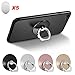 SKYPIA 4 Pack Clear Cell Phone Ring Holder Transparent Finger Grip Loop Kickstand 360 Degree Rotation Finger Ring Stand