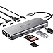 USB C Hub, Type C Hub, TOTU 11-in-1 Adapter with Ethernet, 4K USB C to HDMI, VGA, 2 USB3.0 2 USB2.0, Micro SD/TF Card Reader, Mic/Audio, USB-C Pd 3.0, Compatible for Mac Pro and Other Type C Laptops primary