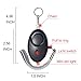 HXDZFX Emergency Personal Alarm,135DB Self-Defense Electronic Device Security Alarm Keychain With LED Light for Women Kids Girls Elderly Safety - 3 Pack (Black+Blue+Purple)