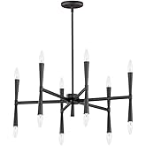Maxim Rome - 12 Light Chandelier-Black Finish