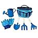 BABOOM BABOOM Kids Gardening Sets Includes Child Friendly Garden Kit for Kids - Rake, Tote Bag, Watering Can, Shovel and Trowel - Pink Kids Garden Tools or Blue Kids Gardening Set