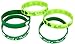 Moon Boat 74PCS St. Patrick's Day Shamrock Rubber Wristbands Bracelets - Party Favors Supplies Gifts Decorations