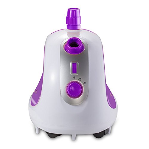 PowCube Garment Steamer with Standing Hanger 1L Water Tank 2 Level Steam Adjustment, Purple&White