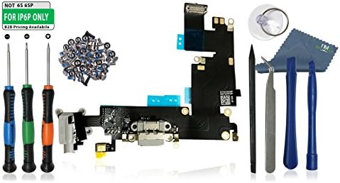 iPhone 6 Plus Replacement Internal Charging Charge Port Flex Cable "Do-It-Yourself" Repair Kit - DIYMOBILITY (Gray (w/Expert Kit))