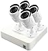 LaView 4 Camera 960H Security System, 4 Channel 960H Compact DVR w/1TB HDD and 4 1000TVL White Bullet Camera Surveillance Kit