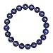BRCbeads Gemstone Bracelets Blue Lapis Enhance Color Natural Gemstone Birthstone Handmade Healing Power Crystal Beads Elastic Stretch 10mm 7.5 Inch with Gift Box Unisex