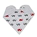 Mittagong Unisex Cotton Baby Bandana Drool Bib with Snaps for Boys Set of 4