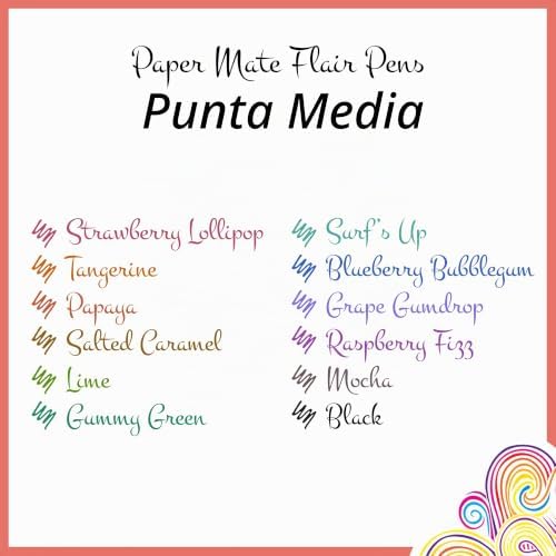 Flair Candy POP Pennarelli con punta in feltro | punta media (0,7 mm) | colori assortiti | confezione da 12