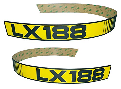 Kumar Bros USA New LH & RH Upper Hood Decal Set Replaces M116262 M116263 Fits John Deere LX188