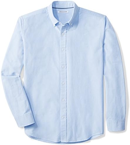 Mens Regular-Fit Long Sleeve Oxford Shirt